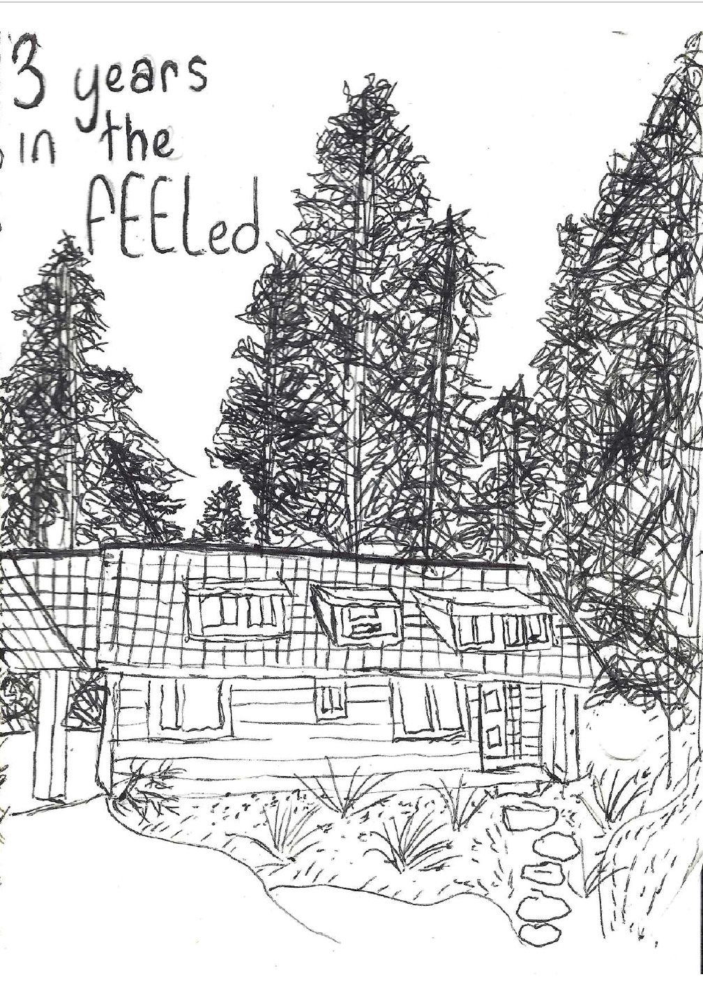 A drawing of the FEELed Lab with the title "3 years in the FEELed"