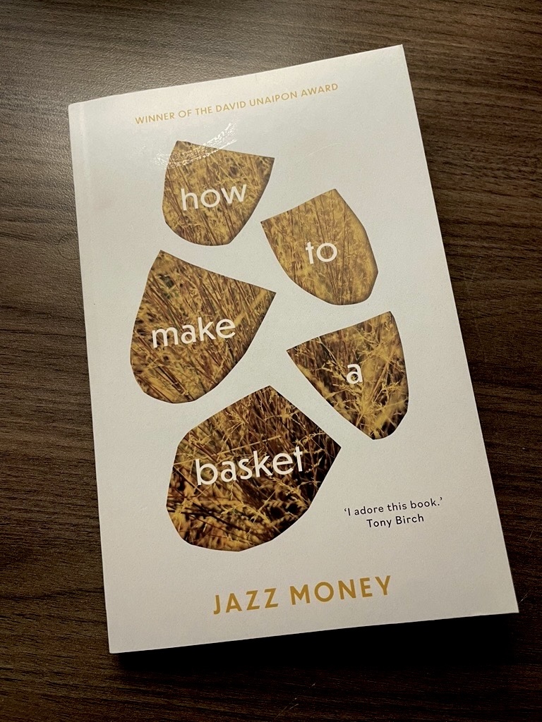 Photo credit: Susanne
Book cover for poetry collection “how to make a basket” by Jazz Money.