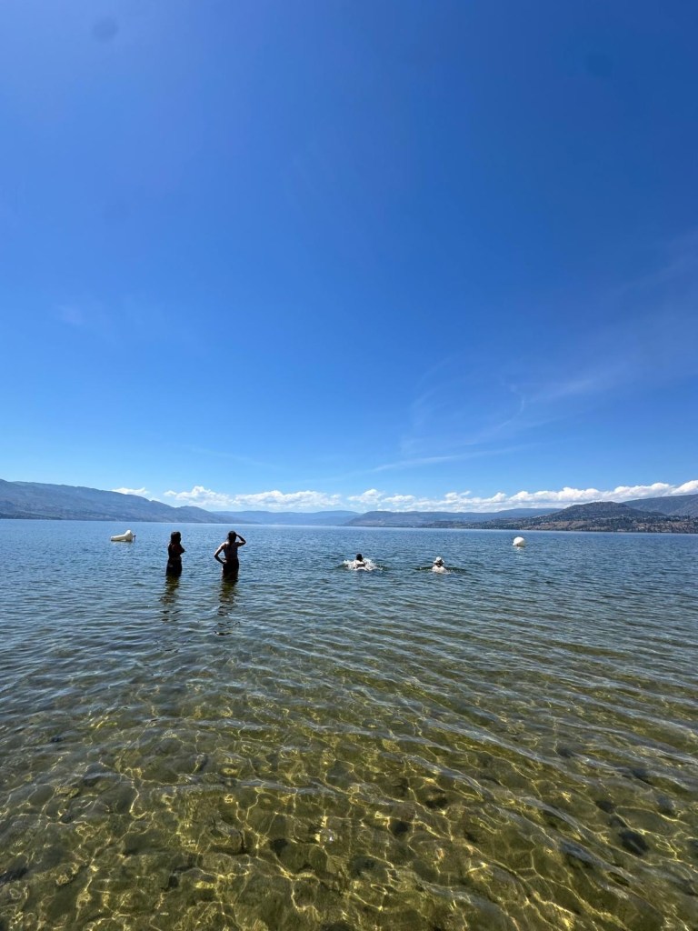 Photo credit: Rupinder
Our bodies taking a mid-day swim at the lake