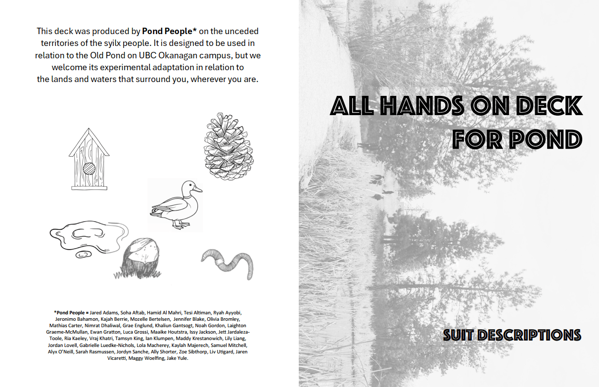 Title image of the suit description booklet for "All Hands on Deck"